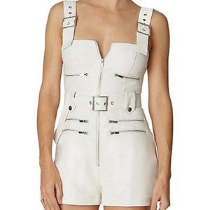 WeWoreWhat Moto Short Romper